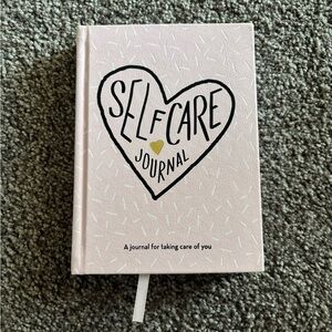 Pink Self Care Journal with Heart Design